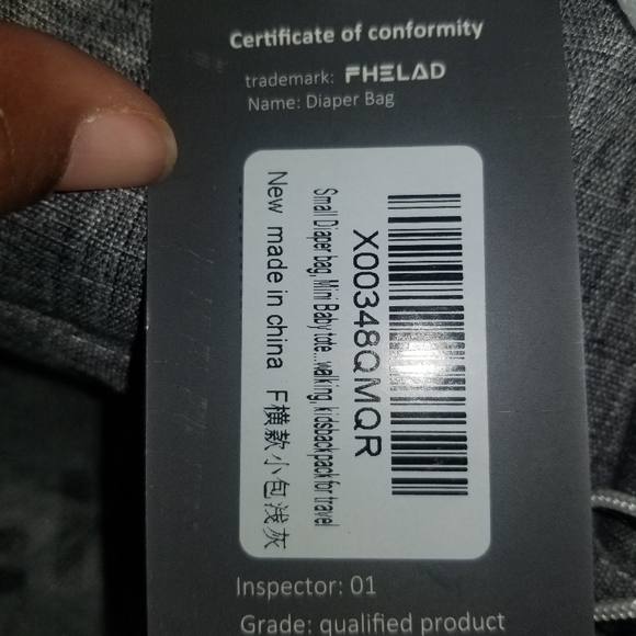 NWT FHELAND small diaper bag, tote bag backpack - Picture 6 of 13